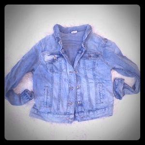 Merona Cropped Denim Jean Jacket - Small